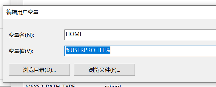 添加 HOME 变量